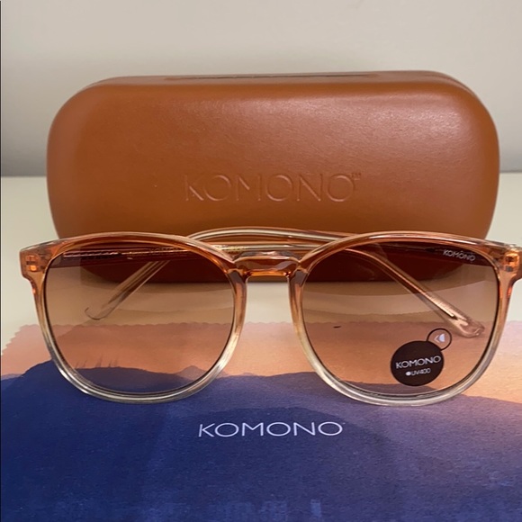 New Komono Urkel Gradient Peach Sunglasses - Picture 7 of 16